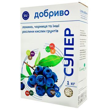 Супер Удобрение для голубики, черники 1 кг 4980 фото