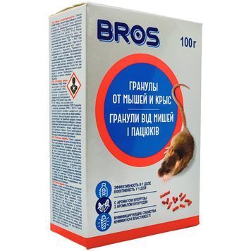 Брос от крыс и мышей 100 г (гранула) 3925 фото